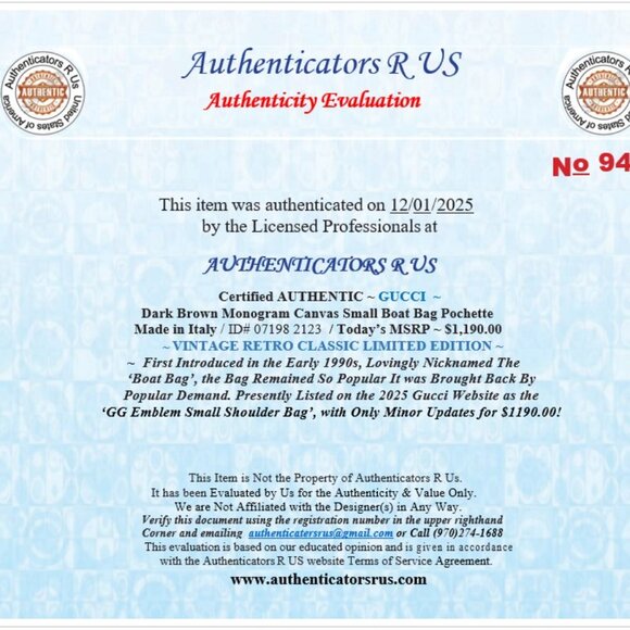 ⭐️ Authentic⭐️  Gucci GG Monogram Dark Brown Canvas & Leather Pochette Bag - Picture 2 of 10